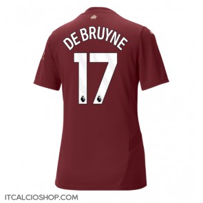 Manchester City Kevin De Bruyne #17 Terza Maglia Femmina 2024-25 Manica Corta